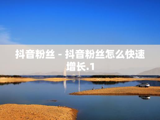 抖音直播粉丝-抖音粉丝自助购买平台