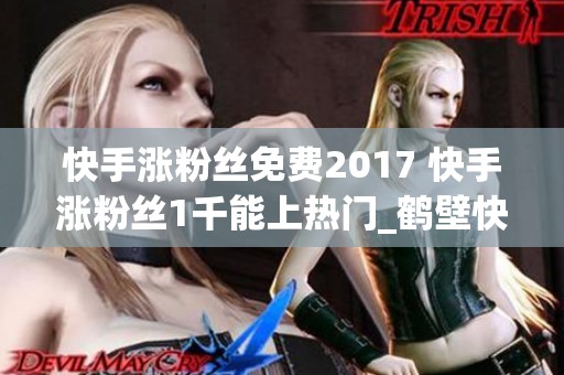 快手涨粉丝免费2017 快手涨粉丝1千能上热门_鹤壁快手代涨平台服务
