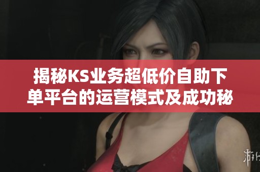揭秘KS业务超低价自助下单平台的运营模式及成功秘诀