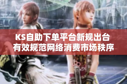 KS自助下单平台新规出台 有效规范网络消费市场秩序
