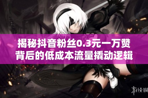 揭秘抖音粉丝0.3元一万赞背后的低成本流量撬动逻辑与潜在风险 揭秘抖音粉丝0.3元一万赞背后的低成本流量撬动逻辑与潜在风险