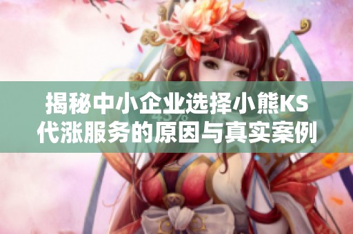 揭秘中小企业选择小熊KS代涨服务的原因与真实案例分析