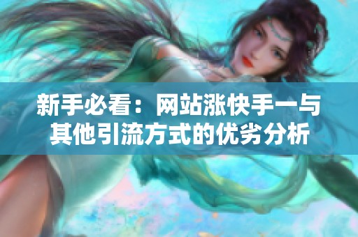 新手必看:网站涨快手一与其他引流方式的优劣分析 新手必看:网站涨快手一与其他引流方式的优劣分析