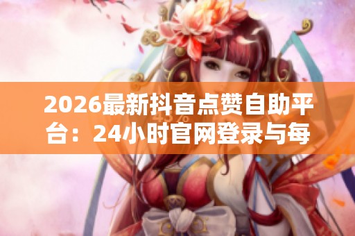 2026最新抖音点赞自助平台：24小时官网登录与每日限时涨粉神器推荐