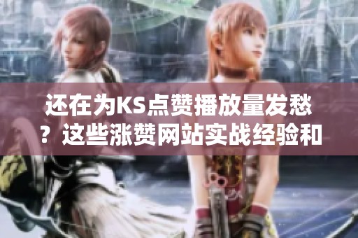还在为KS点赞播放量发愁?这些涨赞网站实战经验和避坑建议别错过 还在为KS点赞播放量发愁?这些涨赞网站实战经验和避坑建议别错过