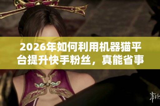 2026年如何利用机器猫平台提升快手粉丝，真能省事吗？