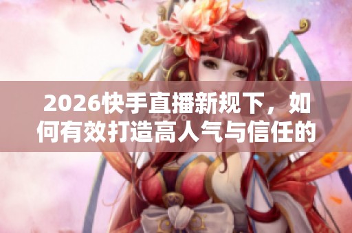 2026快手直播新规下，如何有效打造高人气与信任的直播间