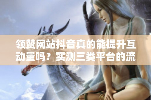 领赞网站抖音真的能提升互动量吗?实测三类平台的流量转化差异 领赞网站抖音真的能提升互动量吗?实测三类平台的流量转化差异
