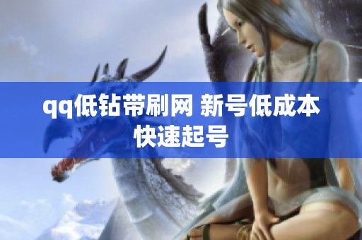 qq低钻带刷网 新号低成本快速起号 qq低钻带刷网 新号低成本快速起号