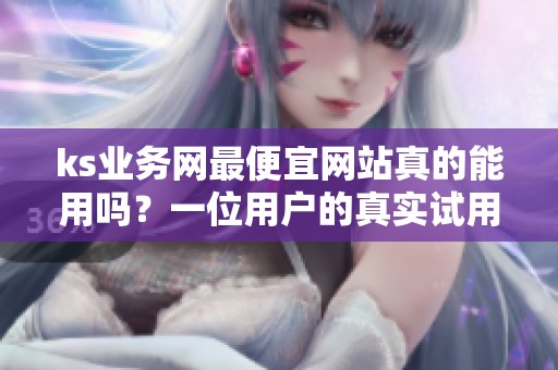 ks业务网最便宜网站真的能用吗?一位用户的真实试用报告 ks业务网最便宜网站真的能用吗?一位用户的真实试用报告
