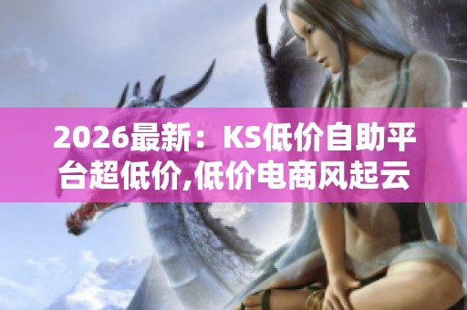 2026最新:KS低价自助平台超低价,低价电商风起云涌消费者热情高涨 2026最新:KS低价自助平台超低价,低价电商风起云涌消费者热情高涨
