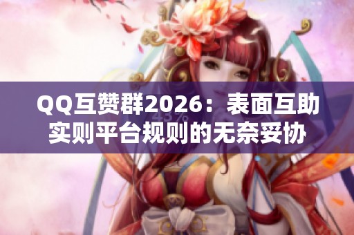 QQ互赞群2026:表面互助实则平台规则的无奈妥协 QQ互赞群2026:表面互助实则平台规则的无奈妥协